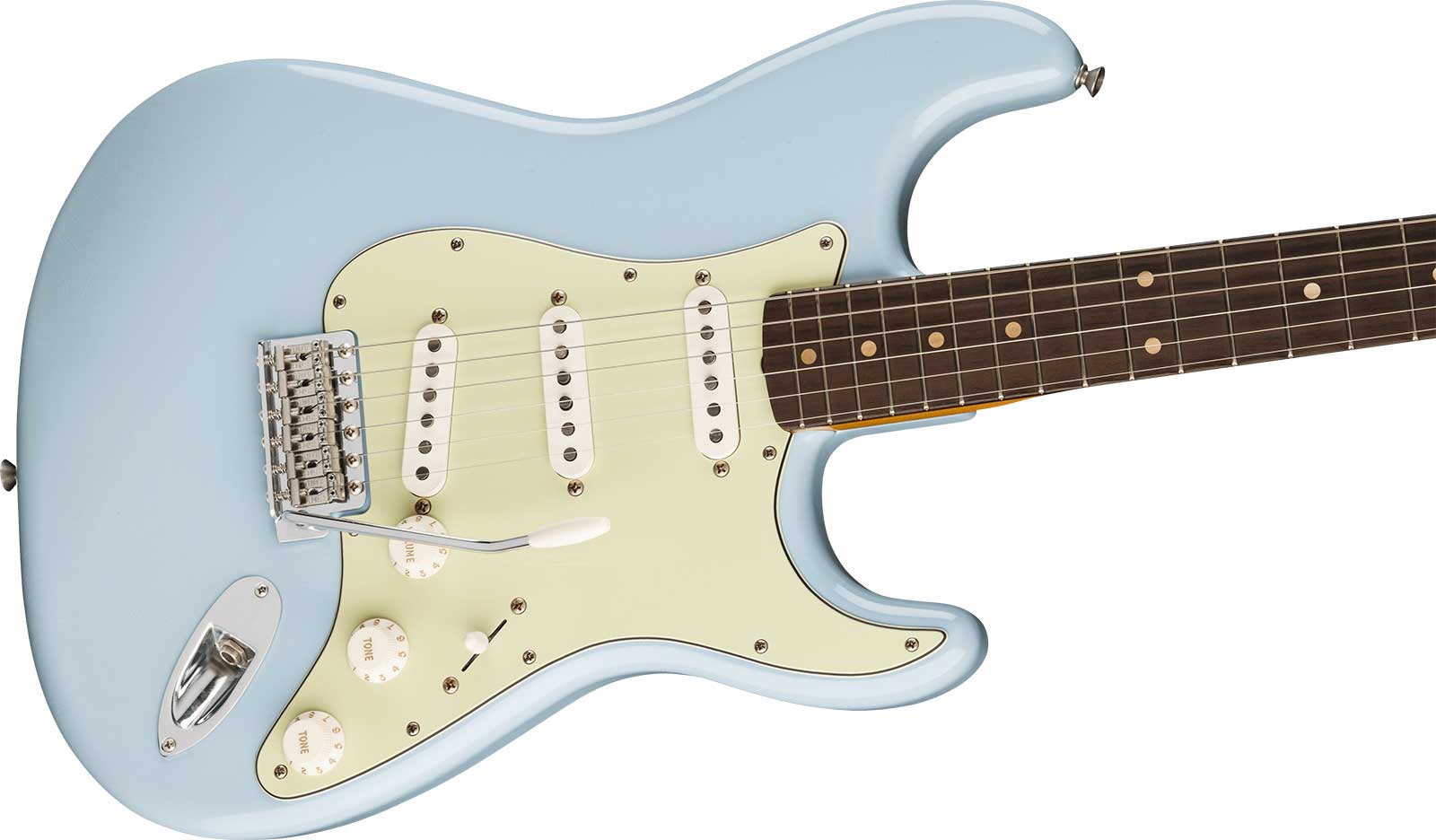 Fender Strat 60s Road Worn Vintera 2 Ltd Mex 3s Trem Rw - Sonic Blue - Guitare Électrique Forme Str - Variation 2