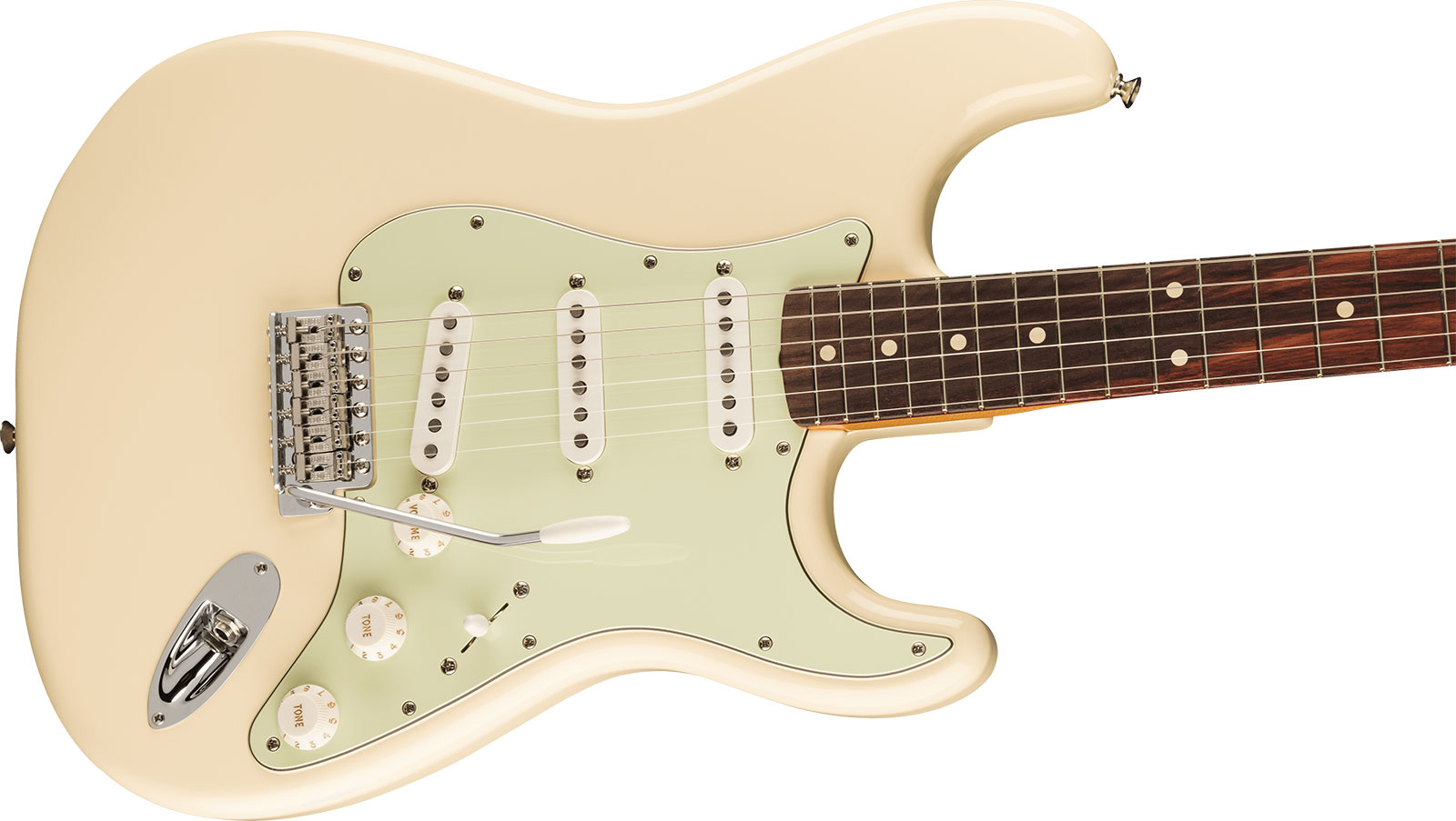 Fender Strat 60s Vintera 2 Mex 3s Trem Rw - Olympic White - Guitare Électrique Forme Str - Variation 2