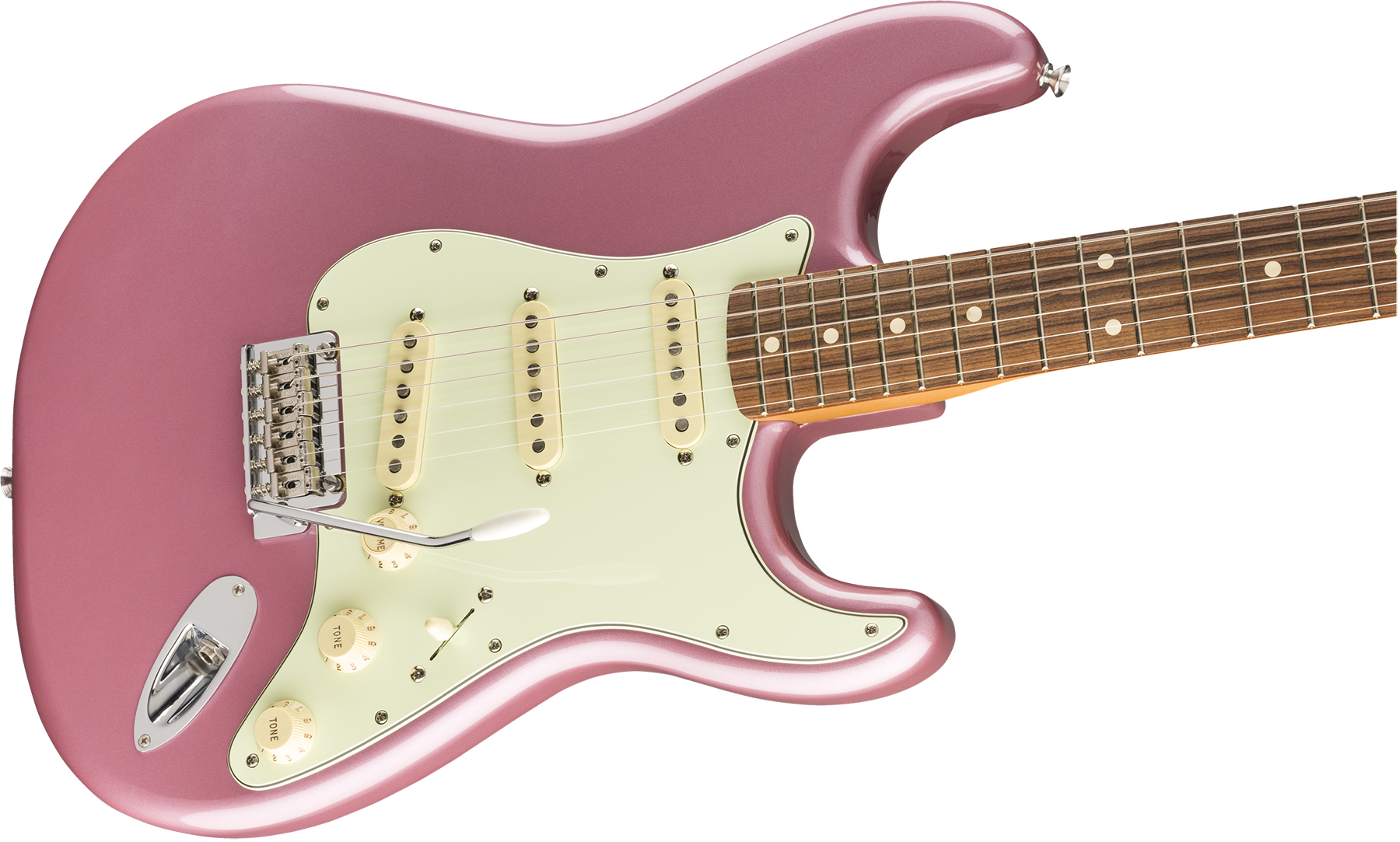 Fender Strat 60s Vintera Modified Mex Mn - Burgundy Mist - Guitare Électrique Forme Str - Variation 2