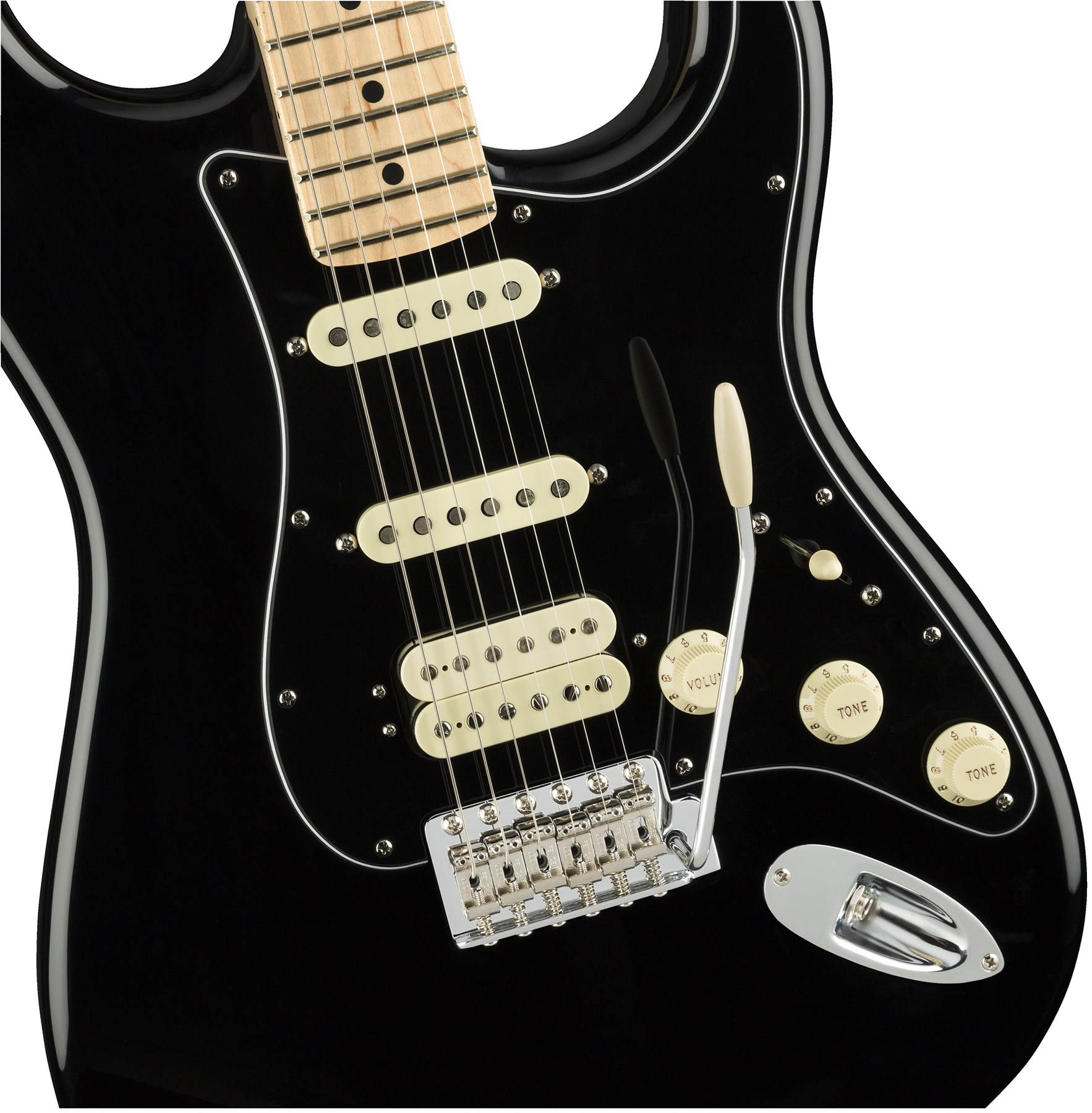 Fender Strat American Performer Usa Hss Mn - Black - Guitare Électrique Forme Str - Variation 2