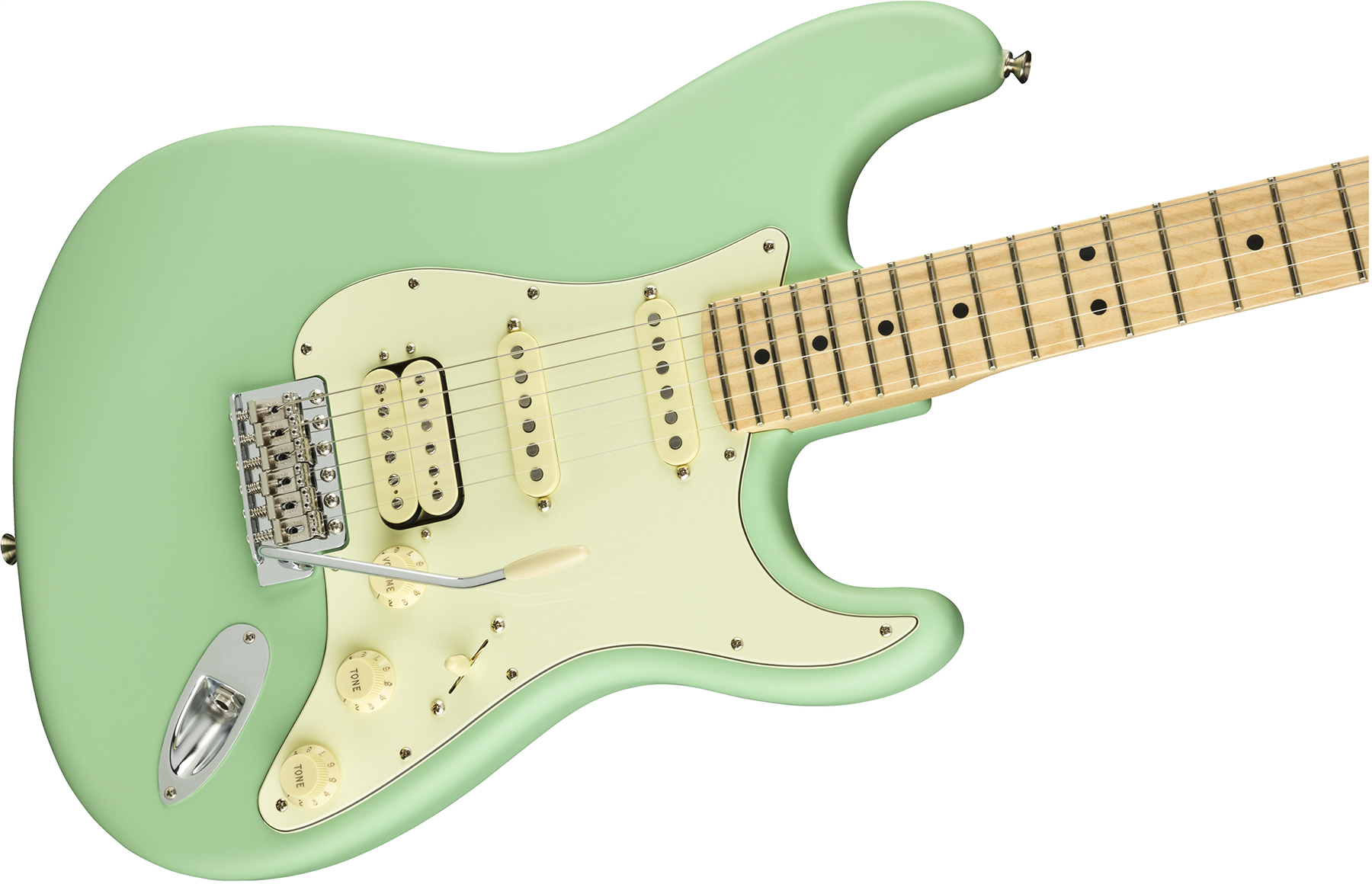 Fender Strat American Performer Usa Hss Mn - Satin Surf Green - Guitare Électrique Forme Str - Variation 2