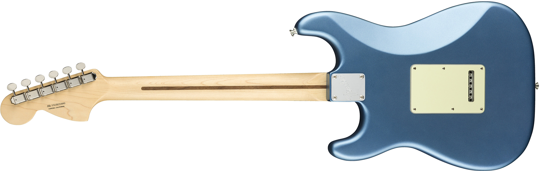 Fender Strat American Performer Usa Sss Mn - Satin Lake Placid Blue - Guitare Électrique Forme Str - Variation 2