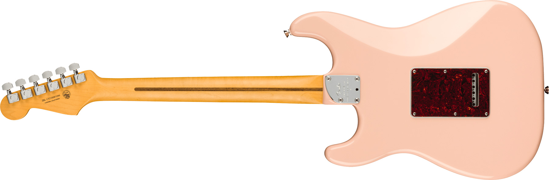 Fender Strat American Pro Ii Ltd Hss Trem Mn - Shell Pink - Guitare Électrique Forme Str - Variation 1
