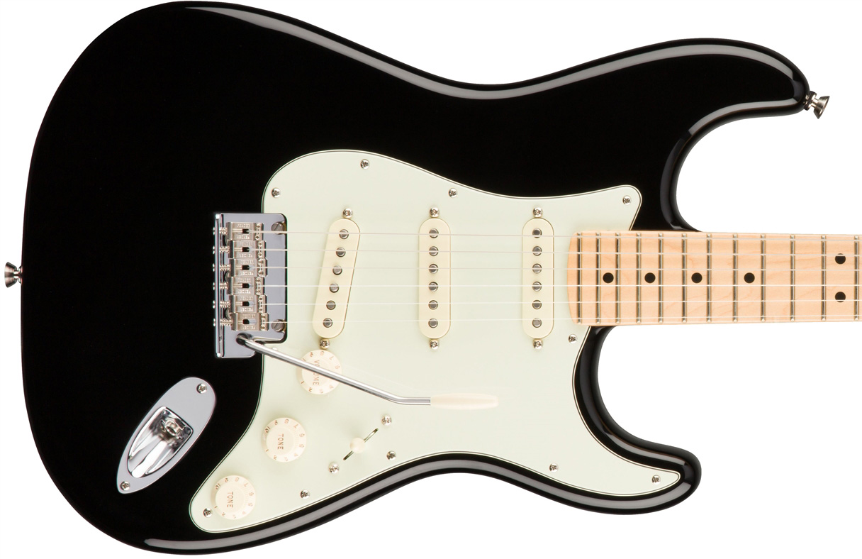 Fender Strat American Professional 2017 3s Usa Mn - Black - Guitare Électrique Forme Str - Variation 1