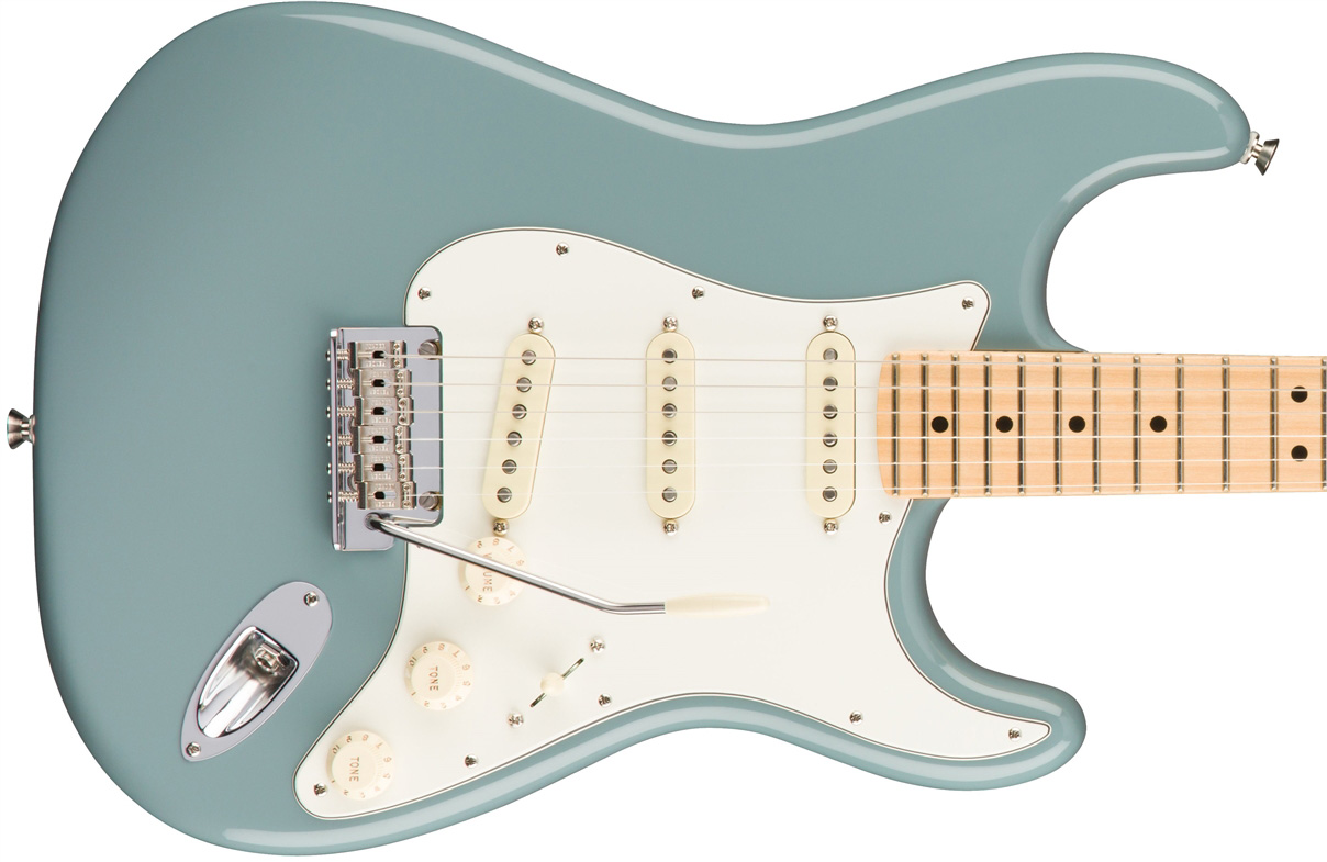 Fender Strat American Professional 2017 3s Usa Mn - Sonic Grey - Guitare Électrique Forme Str - Variation 1