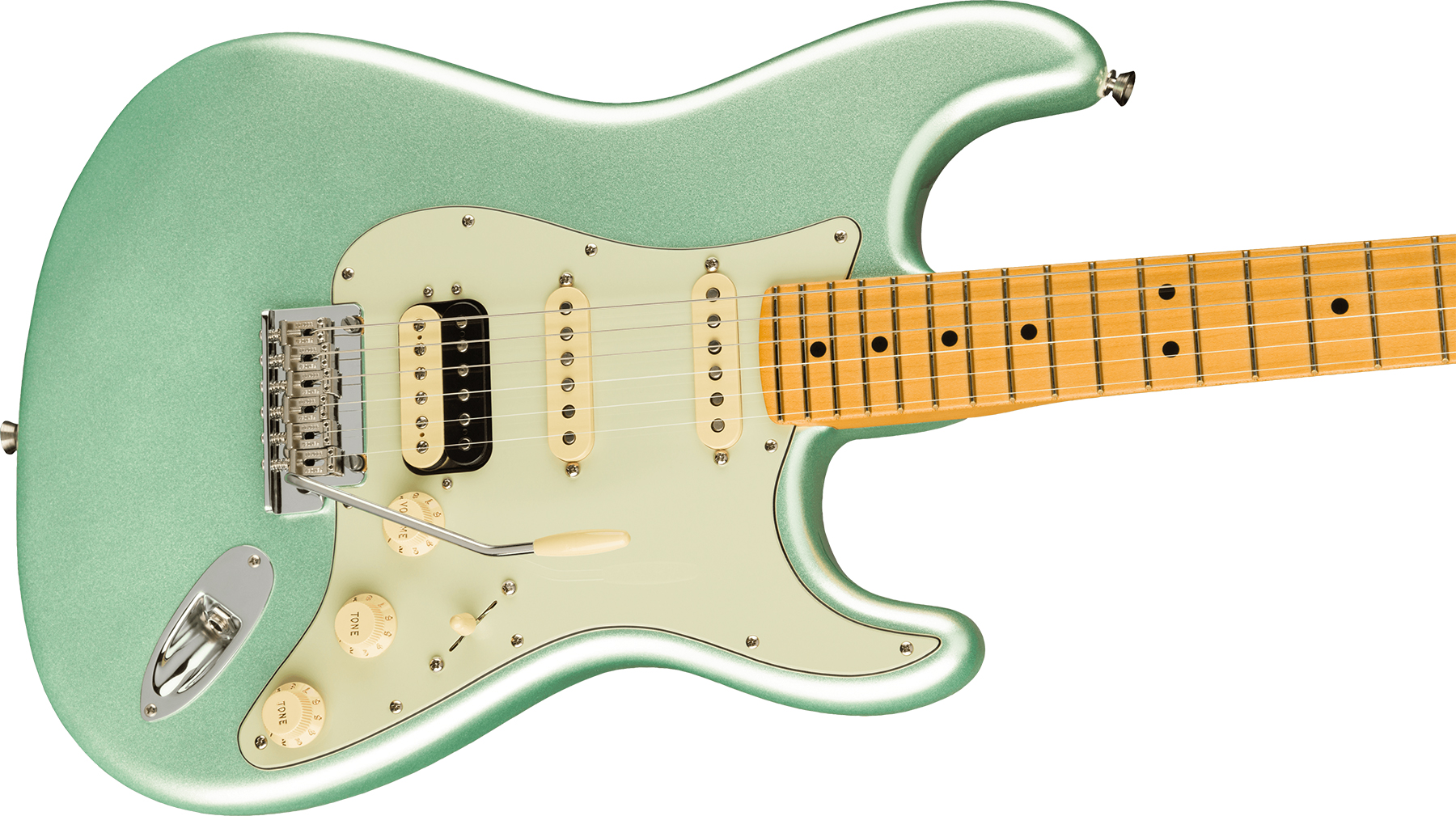 Fender Strat American Professional Ii Hss Usa Mn - Mystic Surf Green - Guitare Électrique Forme Str - Variation 2