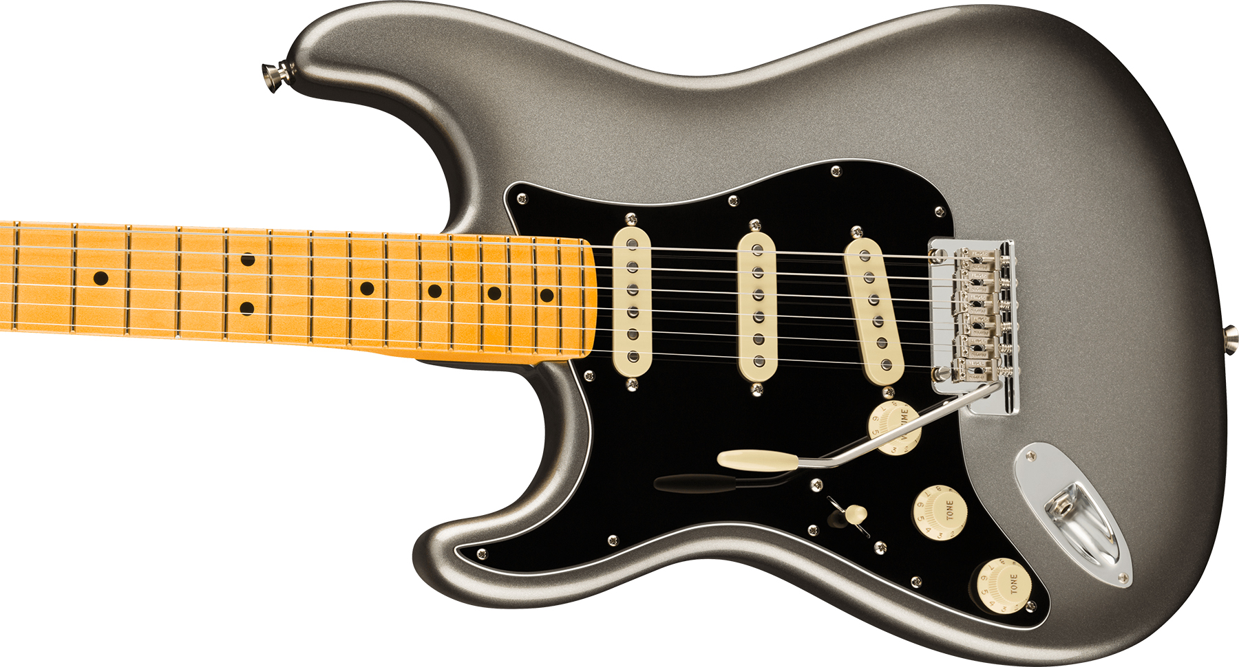 Fender Strat American Professional Ii Lh Gaucher Usa Mn - Mercury - Guitare Électrique Gaucher - Variation 2
