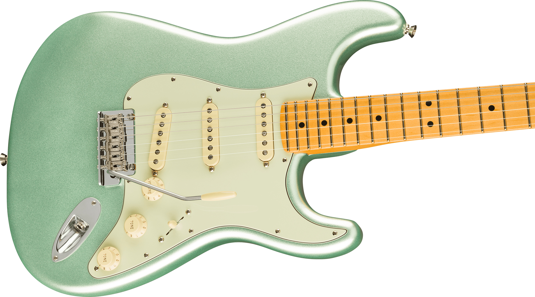 Fender Strat American Professional Ii Lh Gaucher Usa Mn - Mystic Surf Green - Guitare Électrique Gaucher - Variation 3