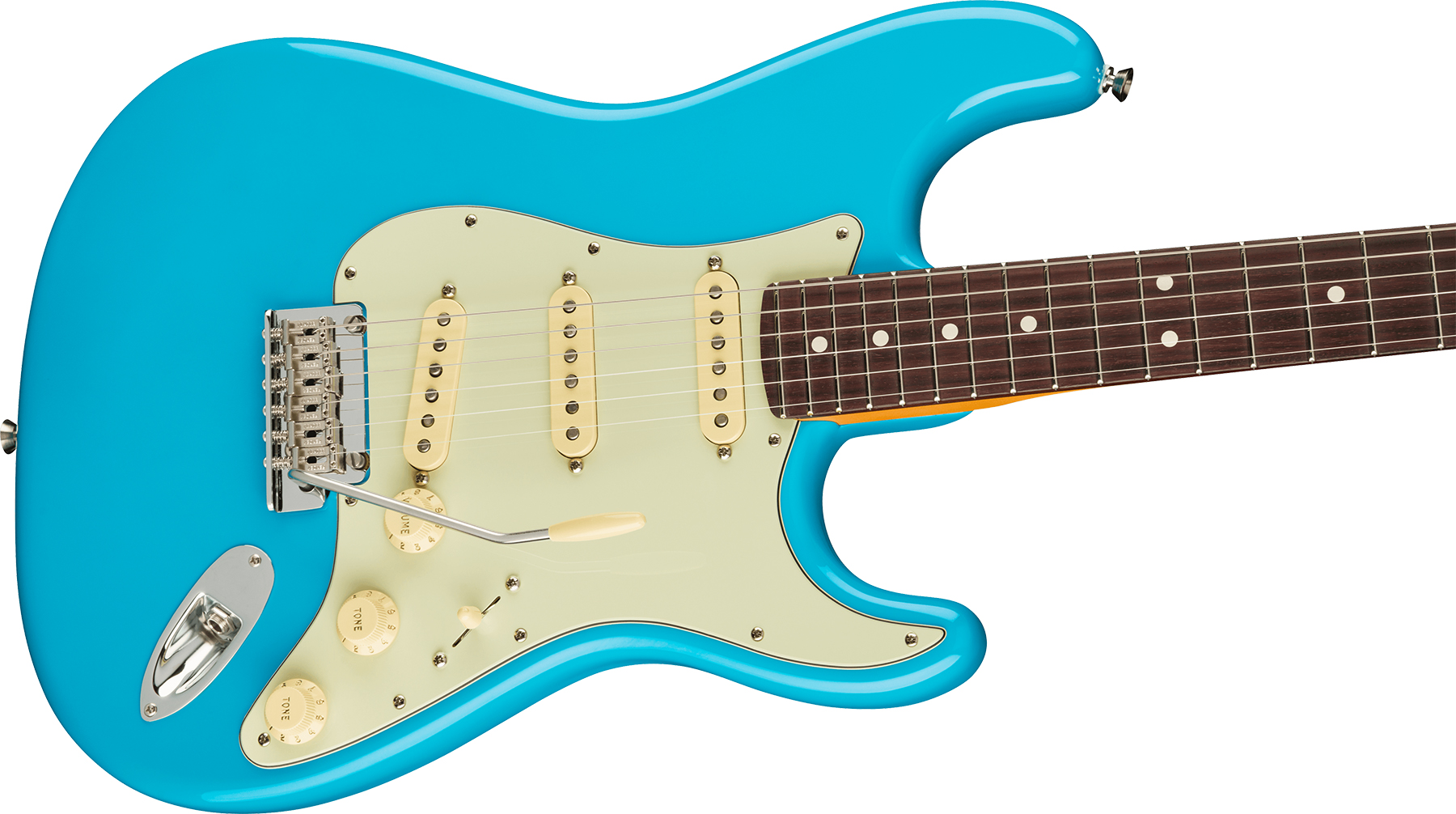 Fender Strat American Professional Ii Lh Gaucher Usa Rw - Miami Blue - Guitare Électrique Gaucher - Variation 2