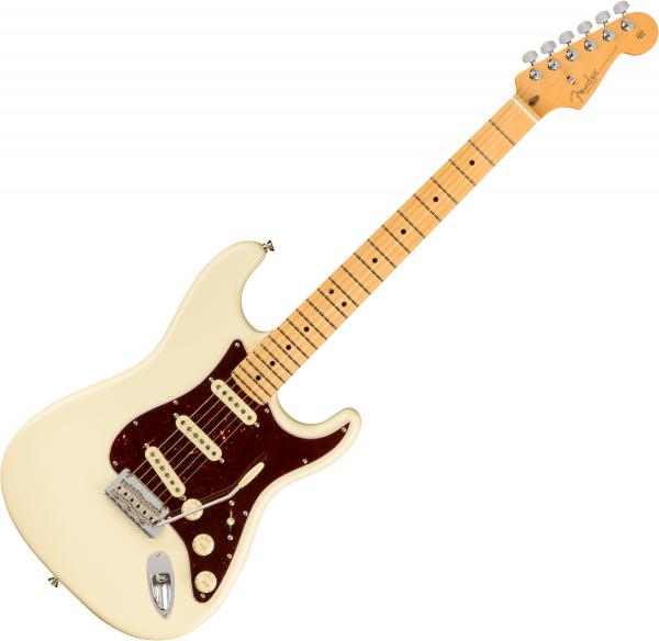 Guitare électrique solid body Fender American Professional II Stratocaster (USA, MN) - Olympic white