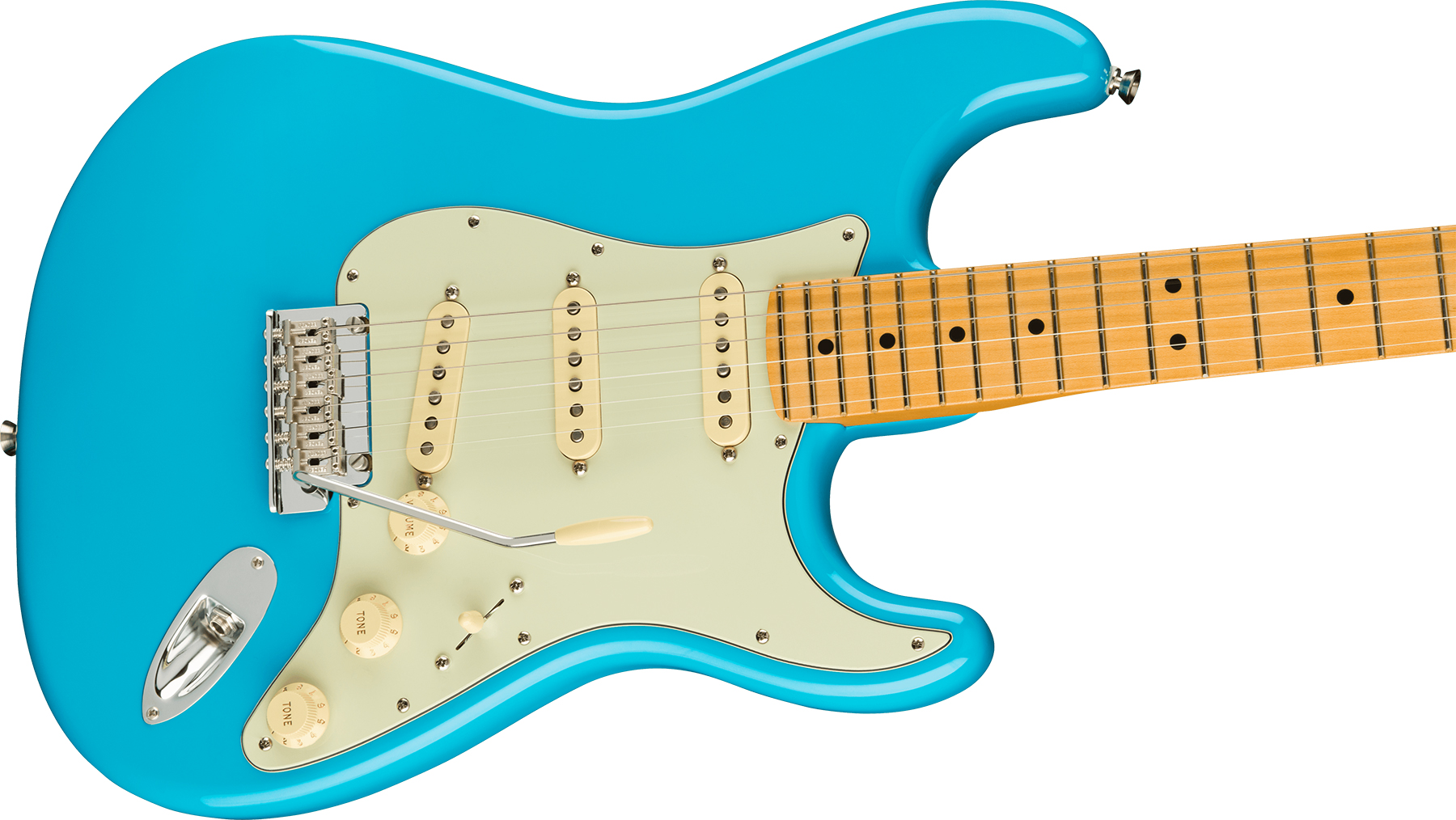 Fender Strat American Professional Ii Usa Mn - Miami Blue - Guitare Électrique Forme Str - Variation 2
