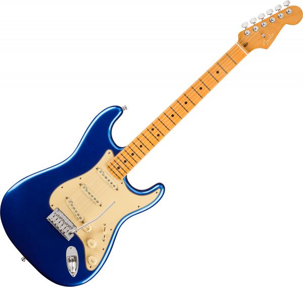 Guitare électrique solid body Fender American Ultra Stratocaster (USA, MN) - Cobra blue