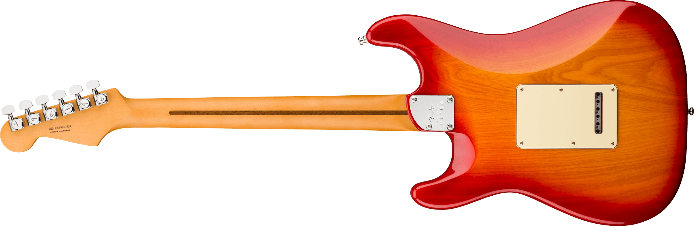 Fender Strat American Ultra Hss 2019 Usa Mn - Plasma Red Burst - Guitare Électrique Forme Str - Variation 1