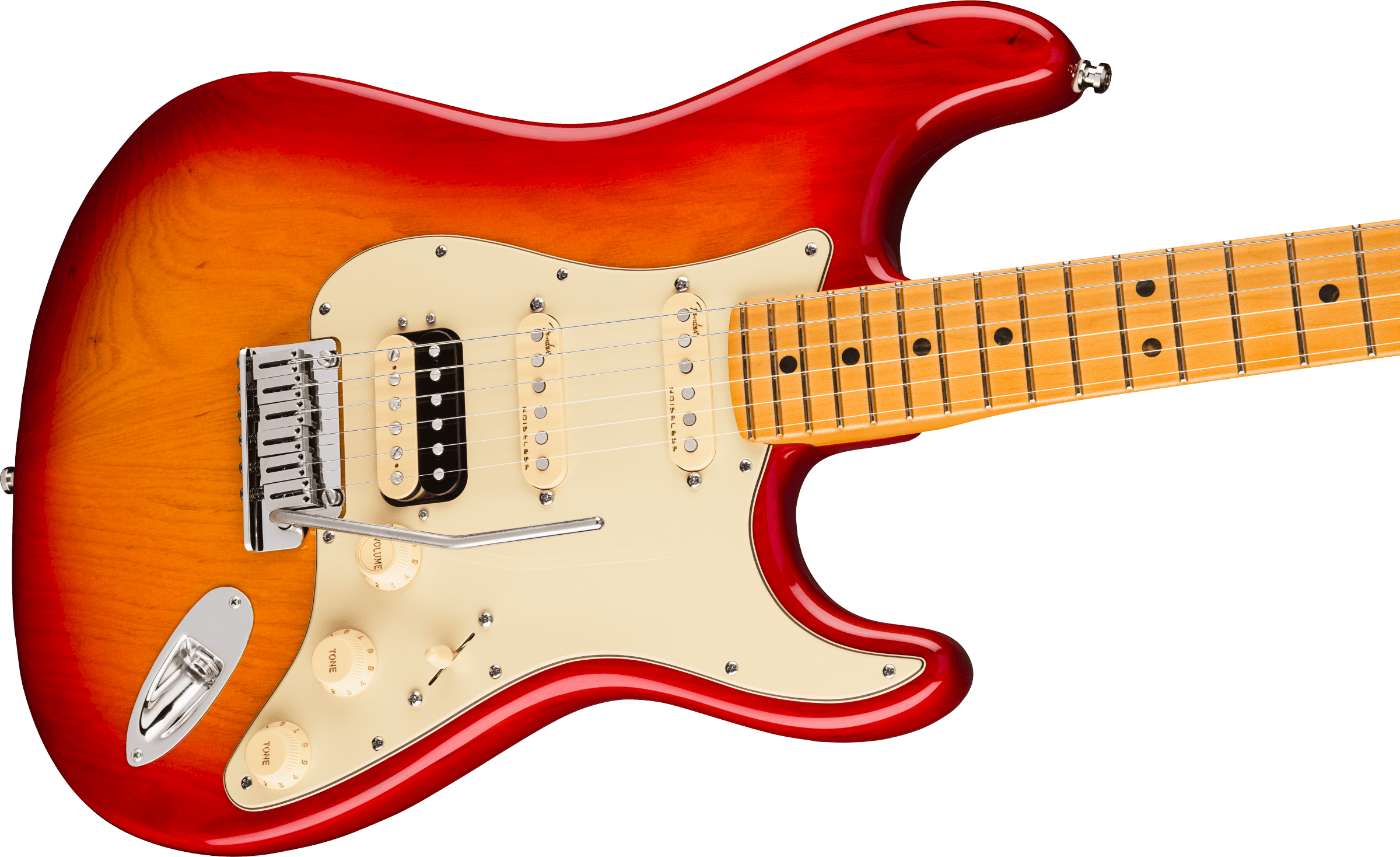 Fender Strat American Ultra Hss 2019 Usa Mn - Plasma Red Burst - Guitare Électrique Forme Str - Variation 2