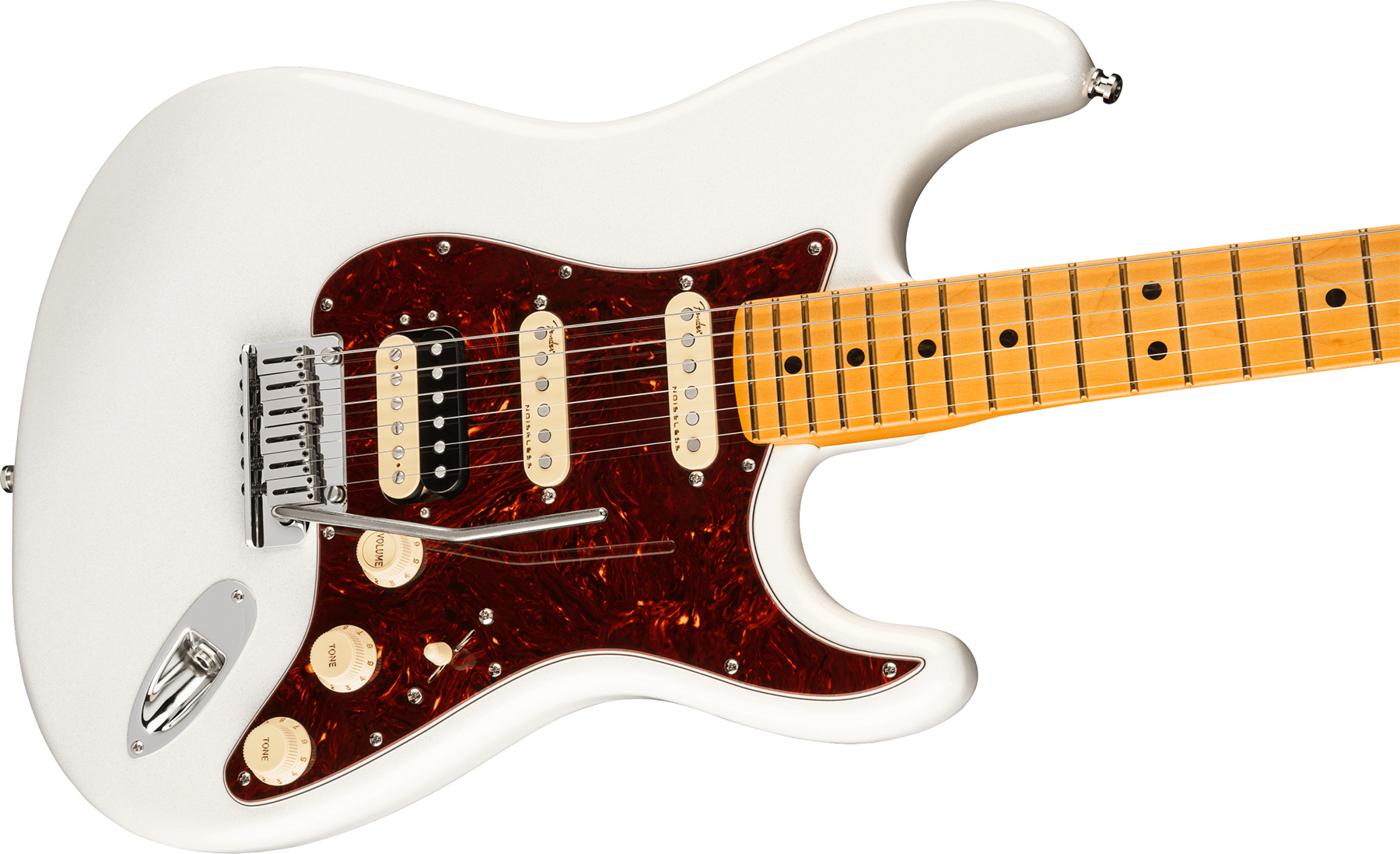 Fender Strat American Ultra Hss 2019 Usa Mn - Arctic Pearl - Guitare Électrique Forme Str - Variation 2