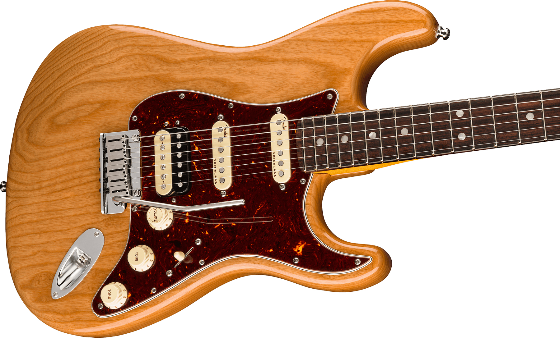 Fender Strat American Ultra Hss 2019 Usa Rw - Aged Natural - Guitare Électrique Forme Str - Variation 2