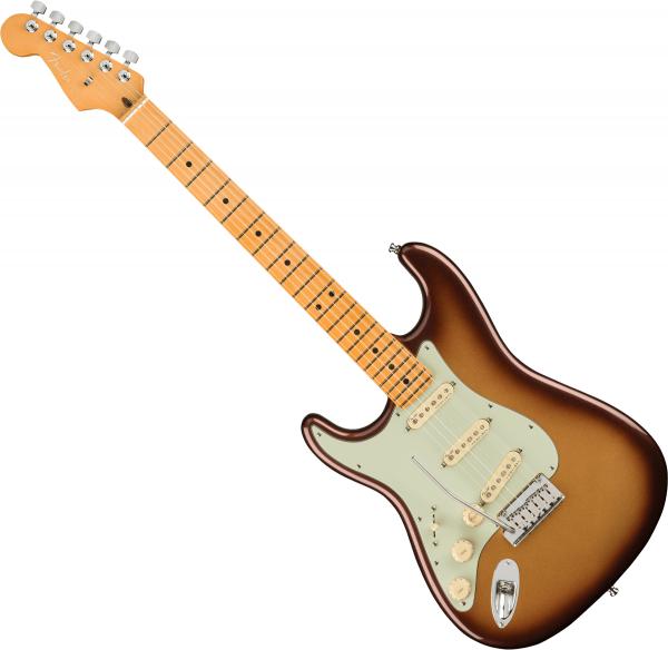 Guitare électrique solid body Fender American Ultra Stratocaster Gaucher (USA, MN) - Mocha burst