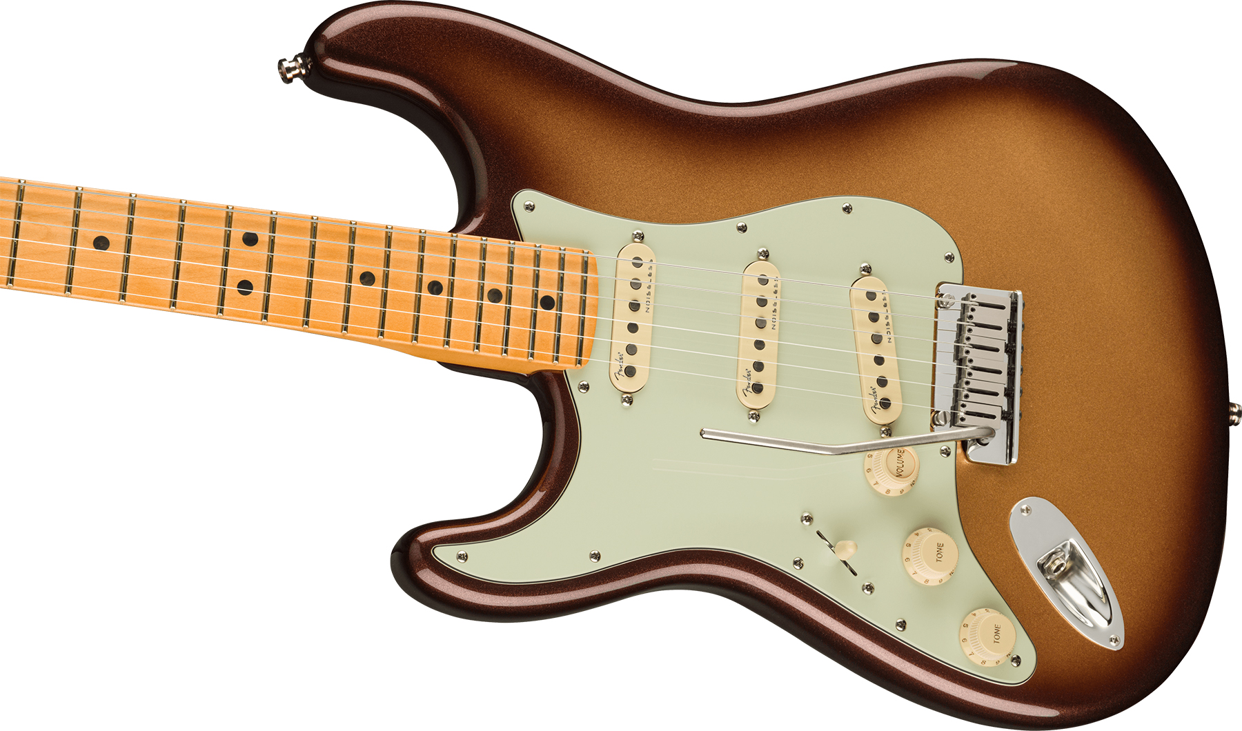 Fender Strat American Ultra Lh Gaucher Usa Mn +etui - Mocha Burst - Guitare Électrique Forme Str - Variation 2