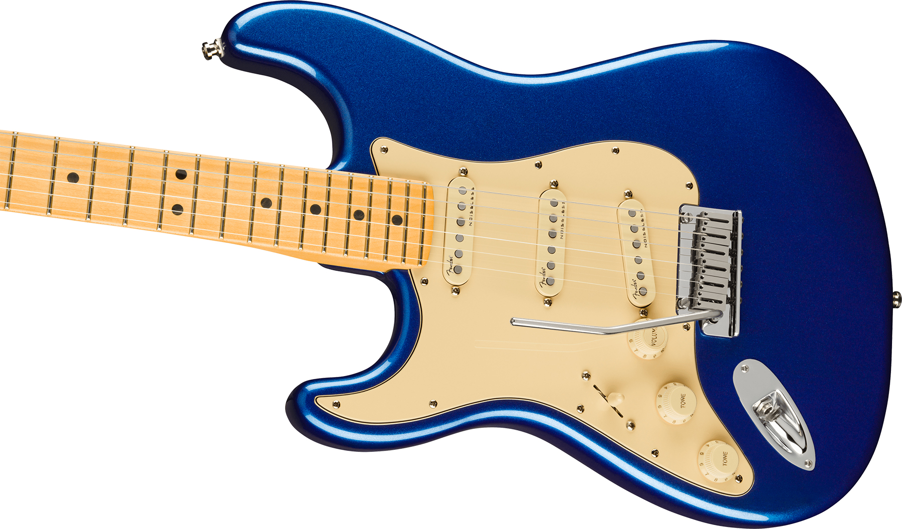 Fender Strat American Ultra Lh Gaucher Usa Mn +etui - Cobra Blue - Guitare Électrique Forme Str - Variation 2