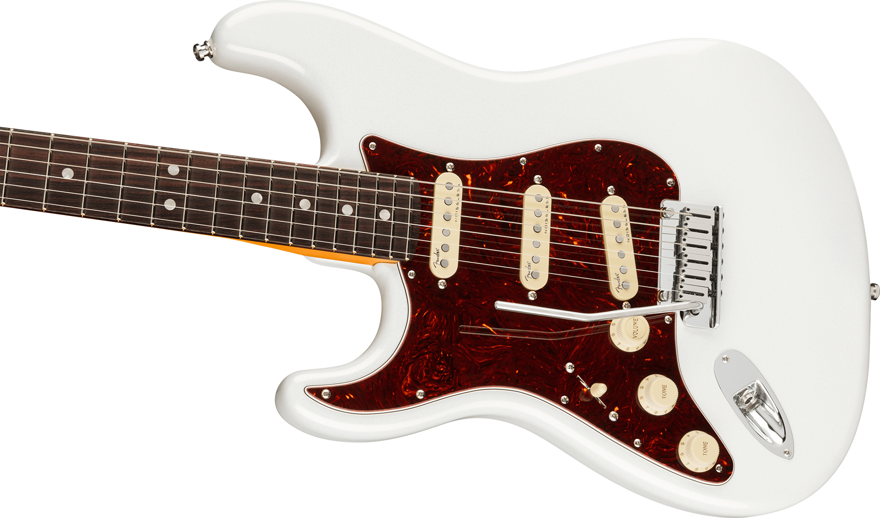Fender Strat American Ultra Lh Gaucher Usa Rw +etui - Arctic Pearl - Guitare Électrique Gaucher - Variation 2