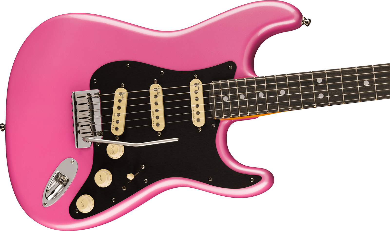 Fender Strat American Ultra Ltd Usa 3s Trem Eb - Bubble Gum Metallic - Guitare Électrique Forme Str - Variation 2