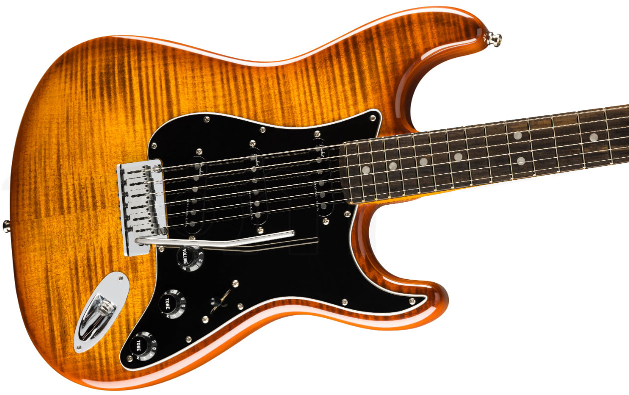 Fender Strat American Ultra Ltd Usa 3s Trem Eb - Tiger's Eye - Guitare Électrique Forme Str - Variation 2