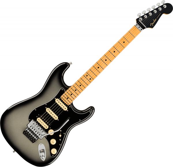 Guitare électrique solid body Fender American Ultra Luxe Stratocaster Floyd Rose HSS (USA, MN) - Silverburst