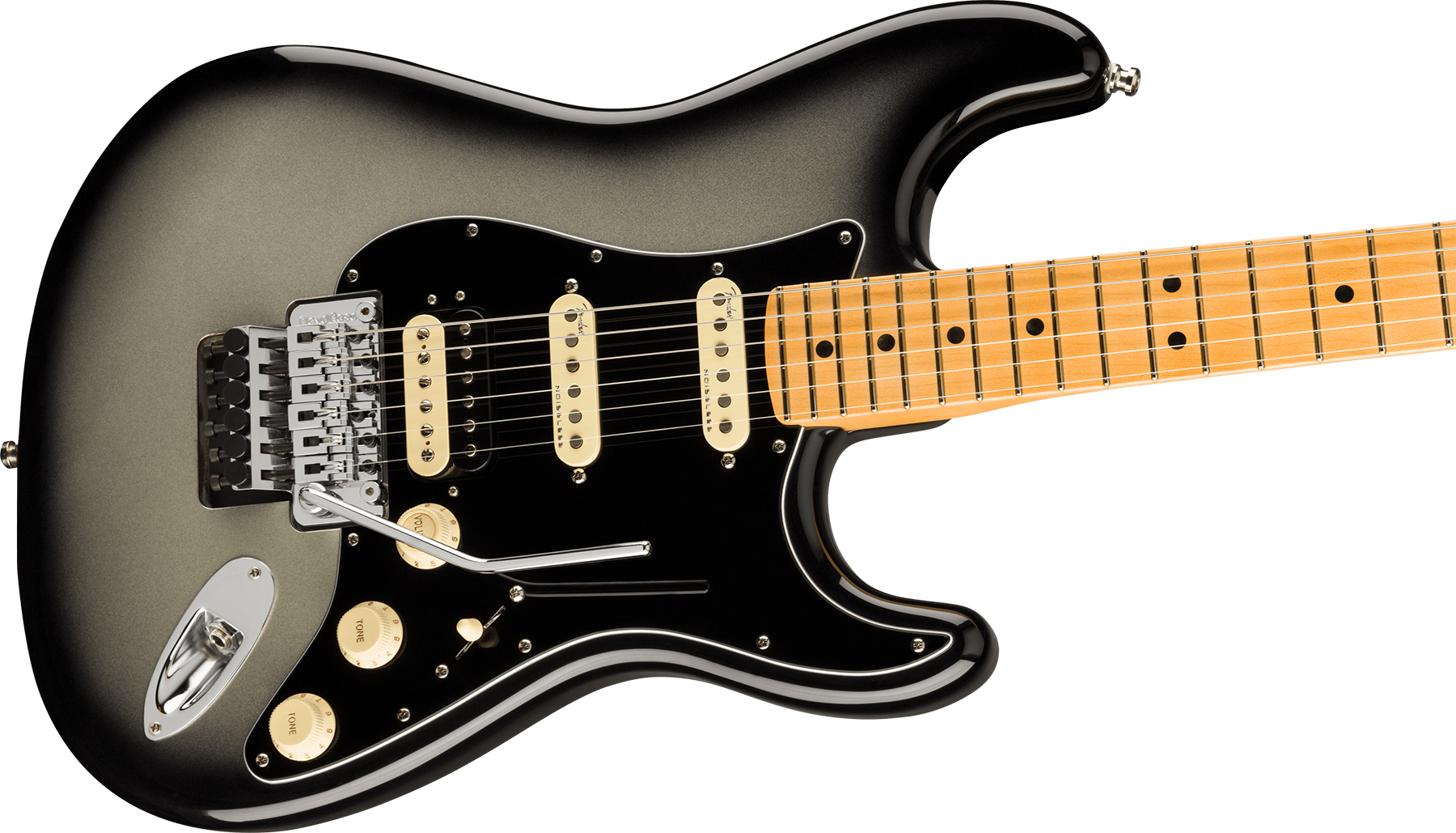 Fender Strat American Ultra Luxe Hss Floyd Rose Usa Fr Mn +etui - Silverburst - Guitare Électrique Forme Str - Variation 2