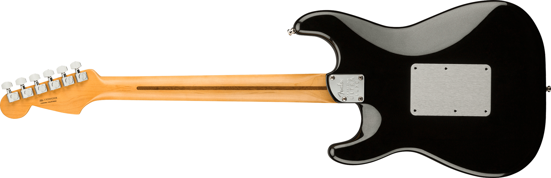 Fender Strat American Ultra Luxe Hss Floyd Rose Usa Fr Rw +etui - Mystic Black - Guitare Électrique Forme Str - Variation 1