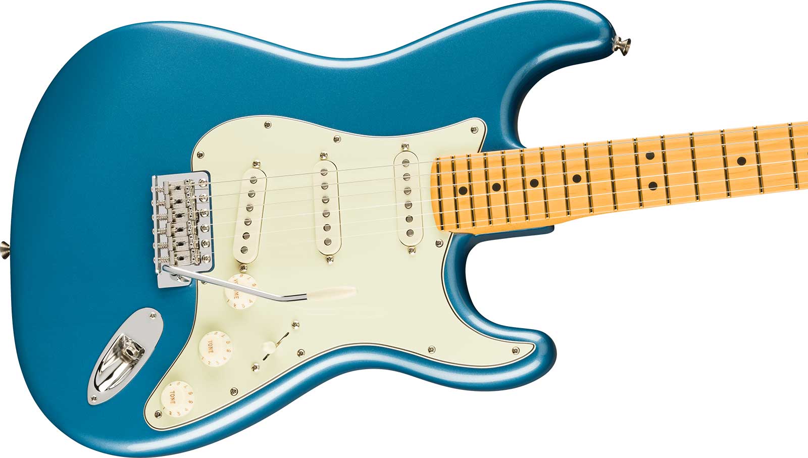 Fender Strat Classic American Pro Usa 3s Trem Mn - Faded Lake Placid Blue - Guitare Électrique Forme Str - Variation 2