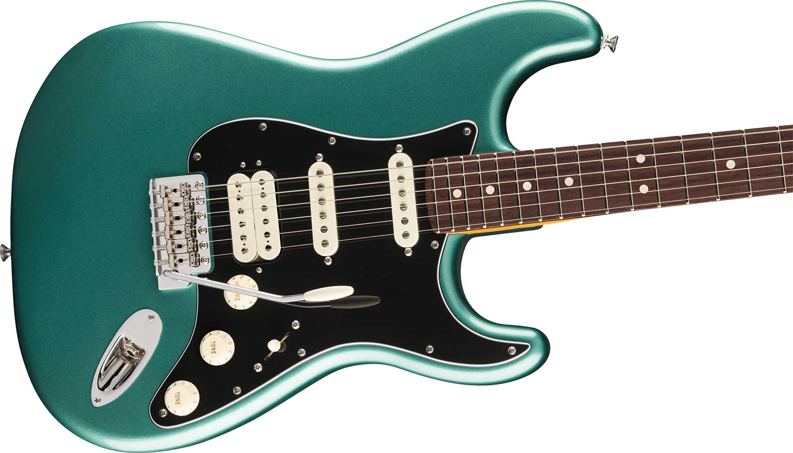 Fender Strat Classic Hss American Pro Usa Trem Rw - Faded Sherwood Green Metallic - Guitare Électrique Forme Str - Variation 2