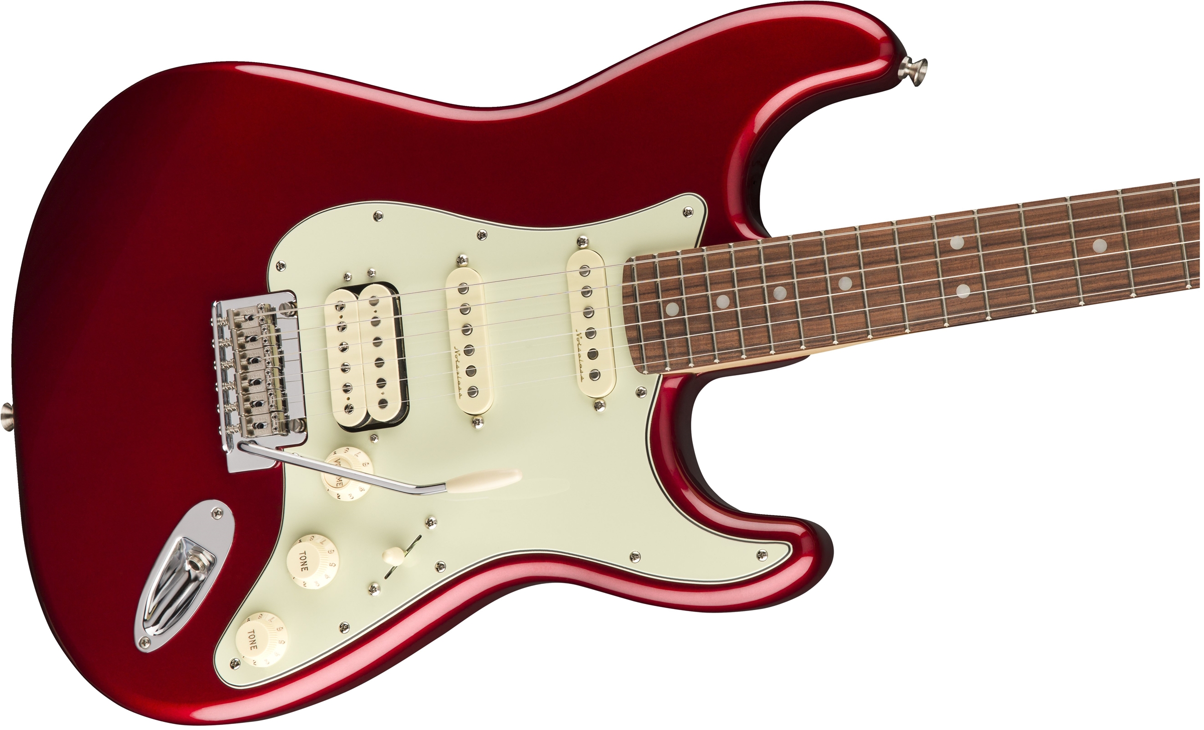 Fender Strat Deluxe Hss Mex Pf 2017 - Candy Apple Red - Guitare Électrique Forme Str - Variation 2