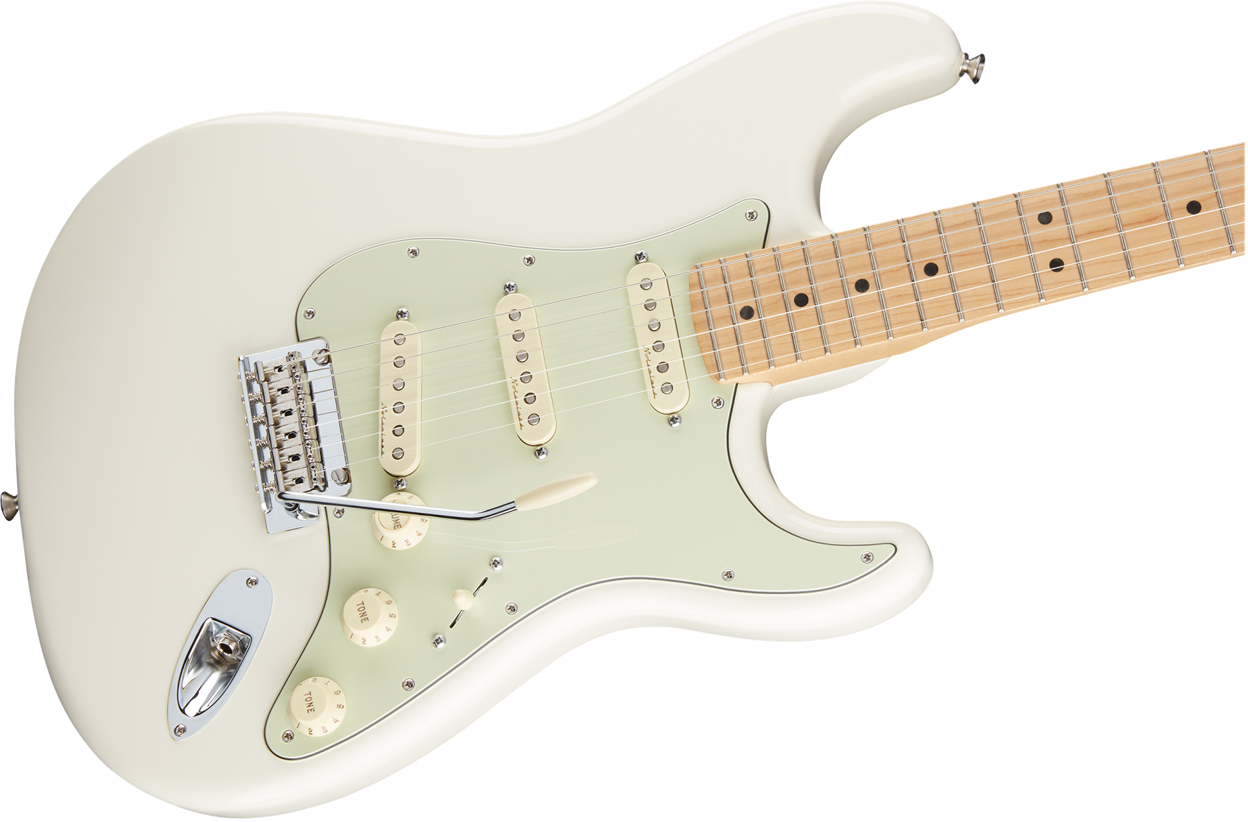 Fender Strat Deluxe Roadhouse Mex Mn - Olympic White - Guitare Électrique Forme Str - Variation 2