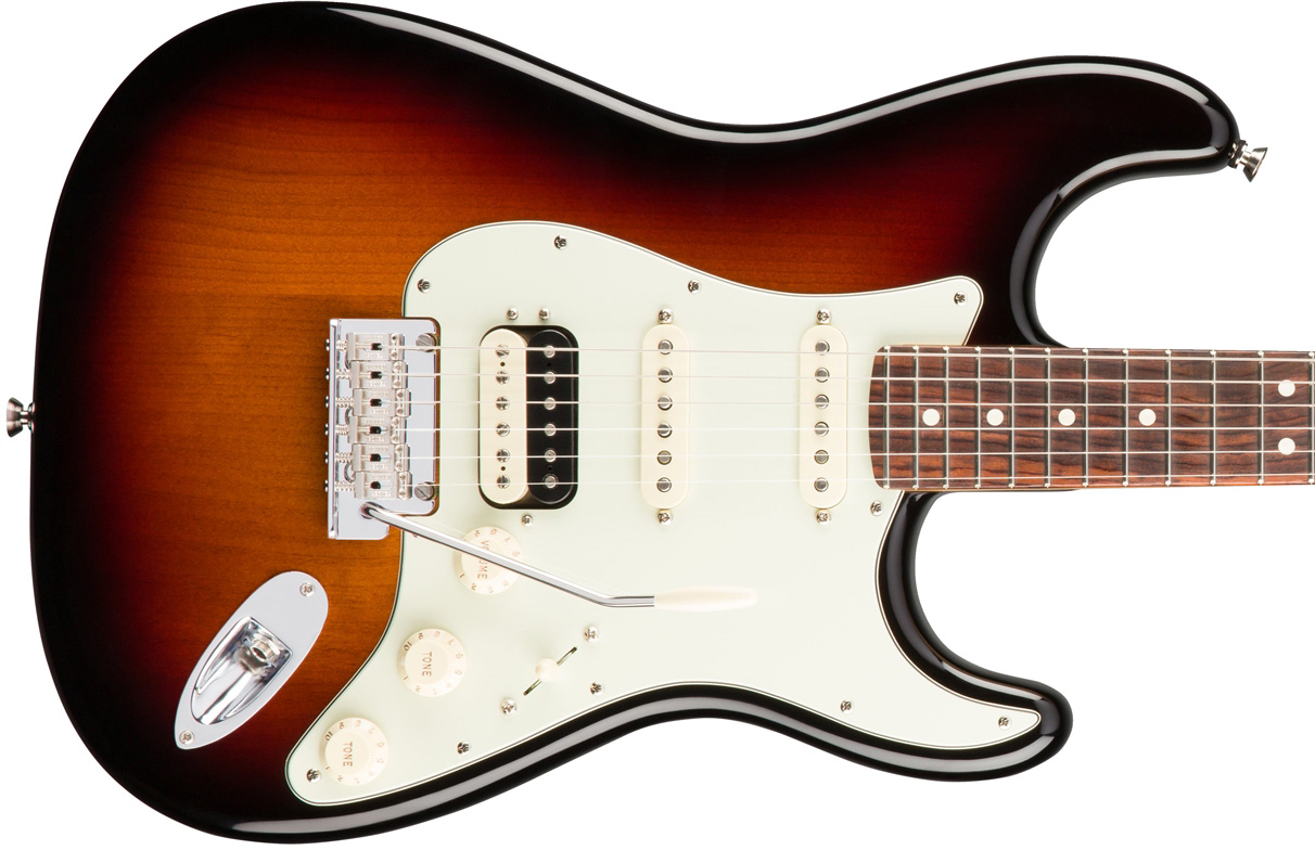 Fender Strat Hss Shawbucker American Professional Usa Rw - 3-color Sunburst - Guitare Électrique Forme Str - Variation 1