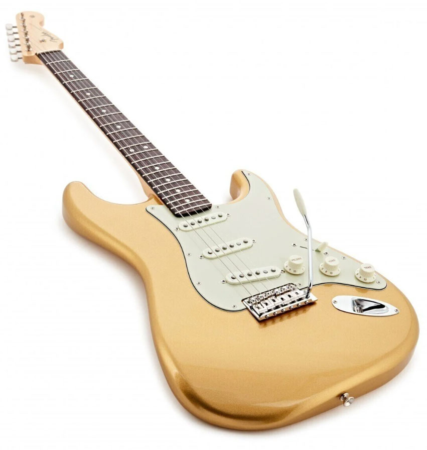 Fender Strat Hybrid Ii Mij Jap 3s Trem Rw - Gold - Guitare Électrique Forme Str - Variation 2