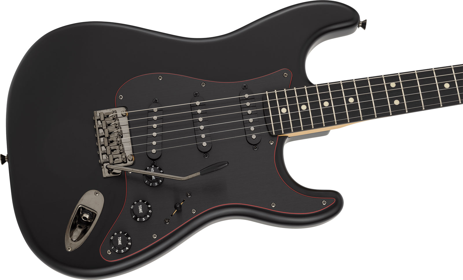 Fender Strat Hybrid Ii Mij Ltd Jap 3s Trem Rw - Black - Guitare Électrique Forme Str - Variation 2