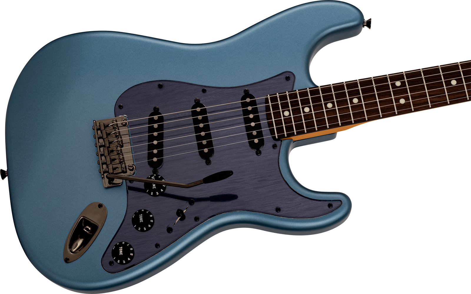 Fender Strat Hybrid Ii Mij Ltd Jap 3s Trem Rw - Matte Aero Blue - Guitare Électrique Forme Str - Variation 2