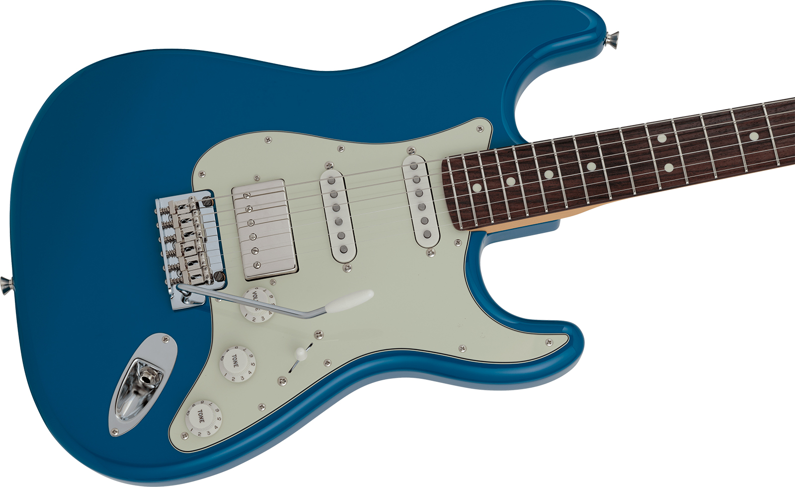 Fender Strat Hybrid Ii Mij Ltd Jap Hss Trem Rw - Forest Blue - Guitare Électrique Forme Str - Variation 2