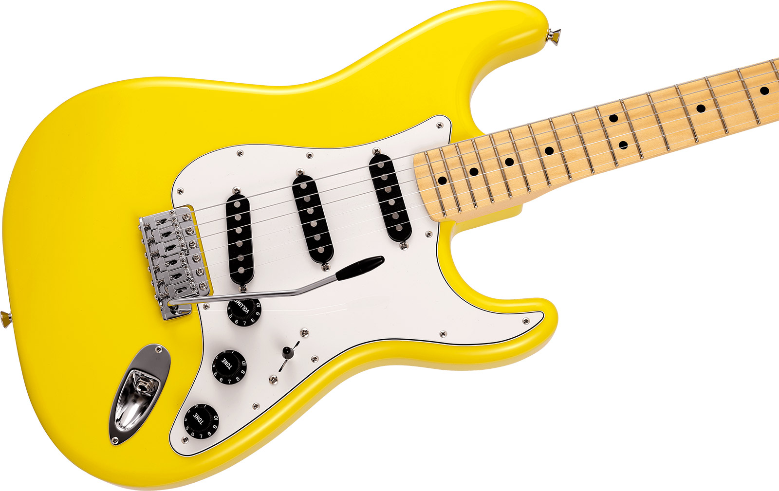 Fender Strat International Color Ltd Jap 3s Trem Mn - Monaco Yellow - Guitare Électrique Forme Str - Variation 2