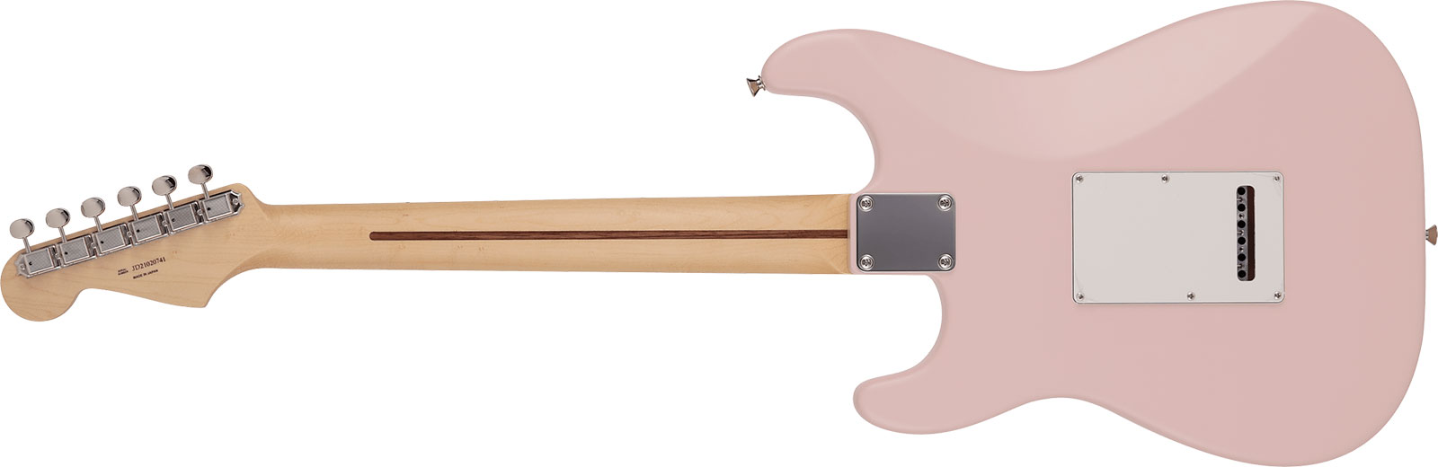 Fender Strat Junior Mij Jap 3s Trem Rw - Satin Shell Pink - Guitare Électrique Enfant - Variation 1