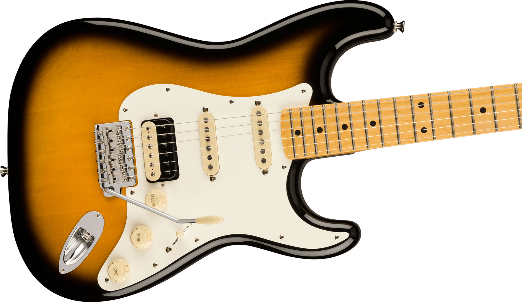 Fender Strat Jv Modified '50s Jap Hss Trem Mn - 2-color Sunburst - Guitare Électrique Forme Str - Variation 2