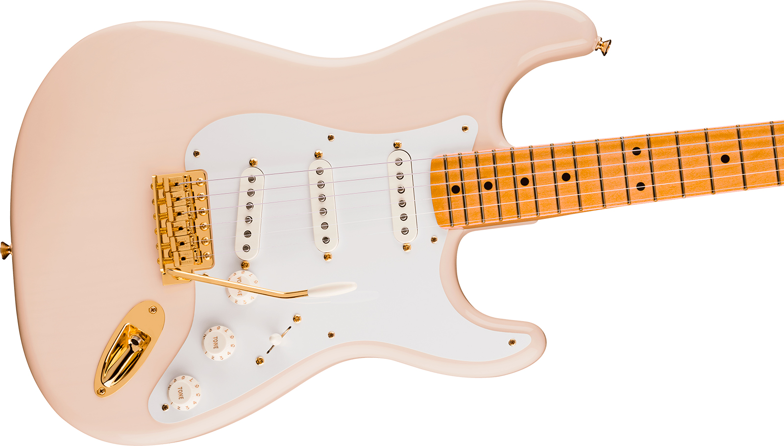Fender Strat Late 50s Vintera 3 Ltd Mex 3s Trem Gh Mn - White Blonde - Guitare Électrique Forme Str - Variation 2