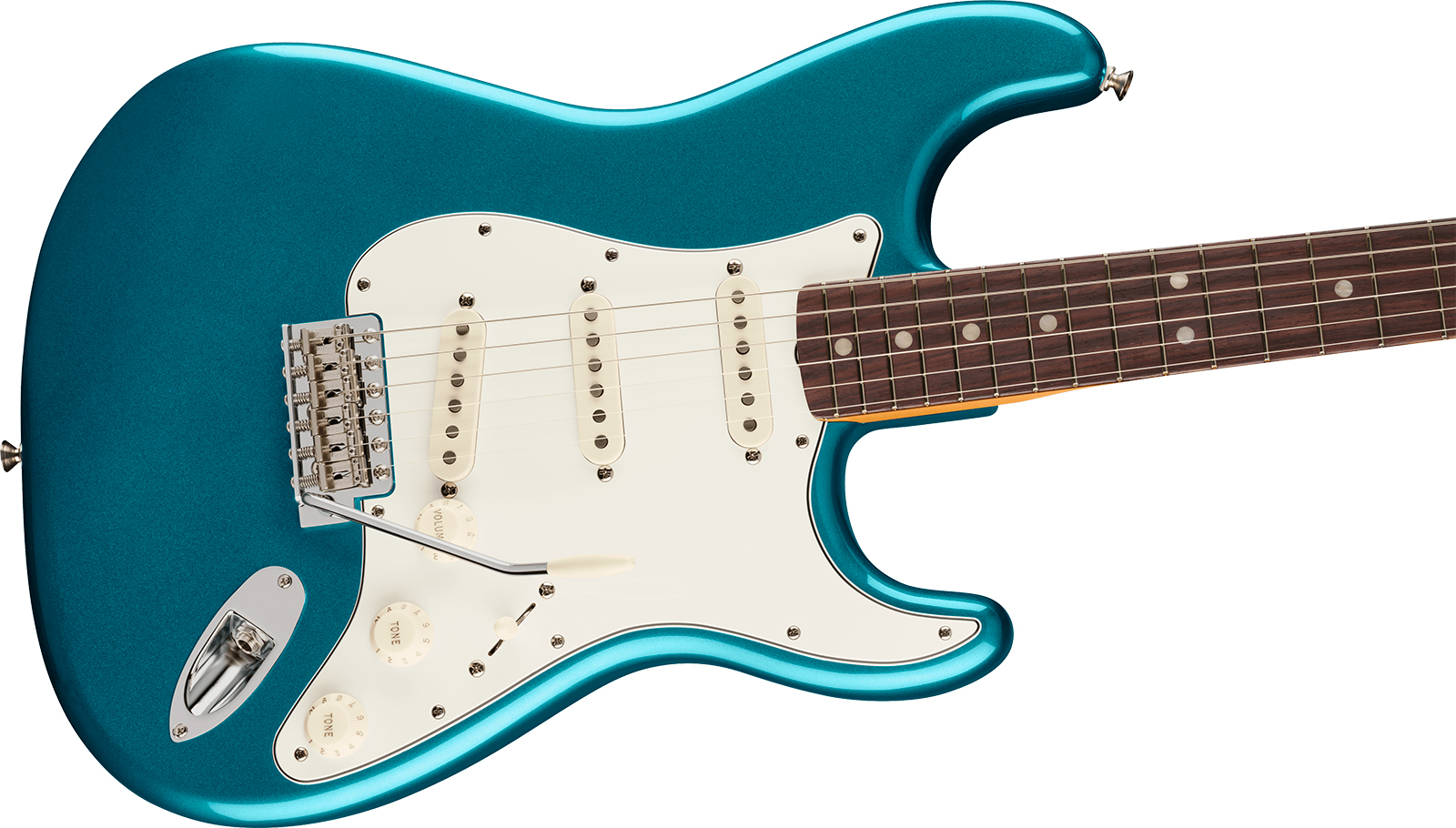 Fender Strat Late 60s Vintera 3 Mex 3s Trem Rw - Ocean Turquoise - Guitare Électrique Forme Str - Variation 2