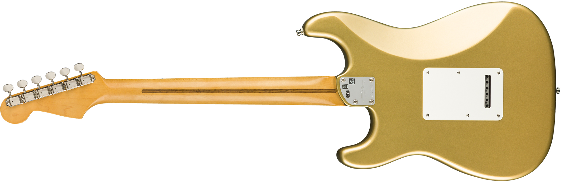 Fender Strat Lincoln Brewster Usa Signature Mn - Aztec Gold - Guitare Électrique Forme Str - Variation 1