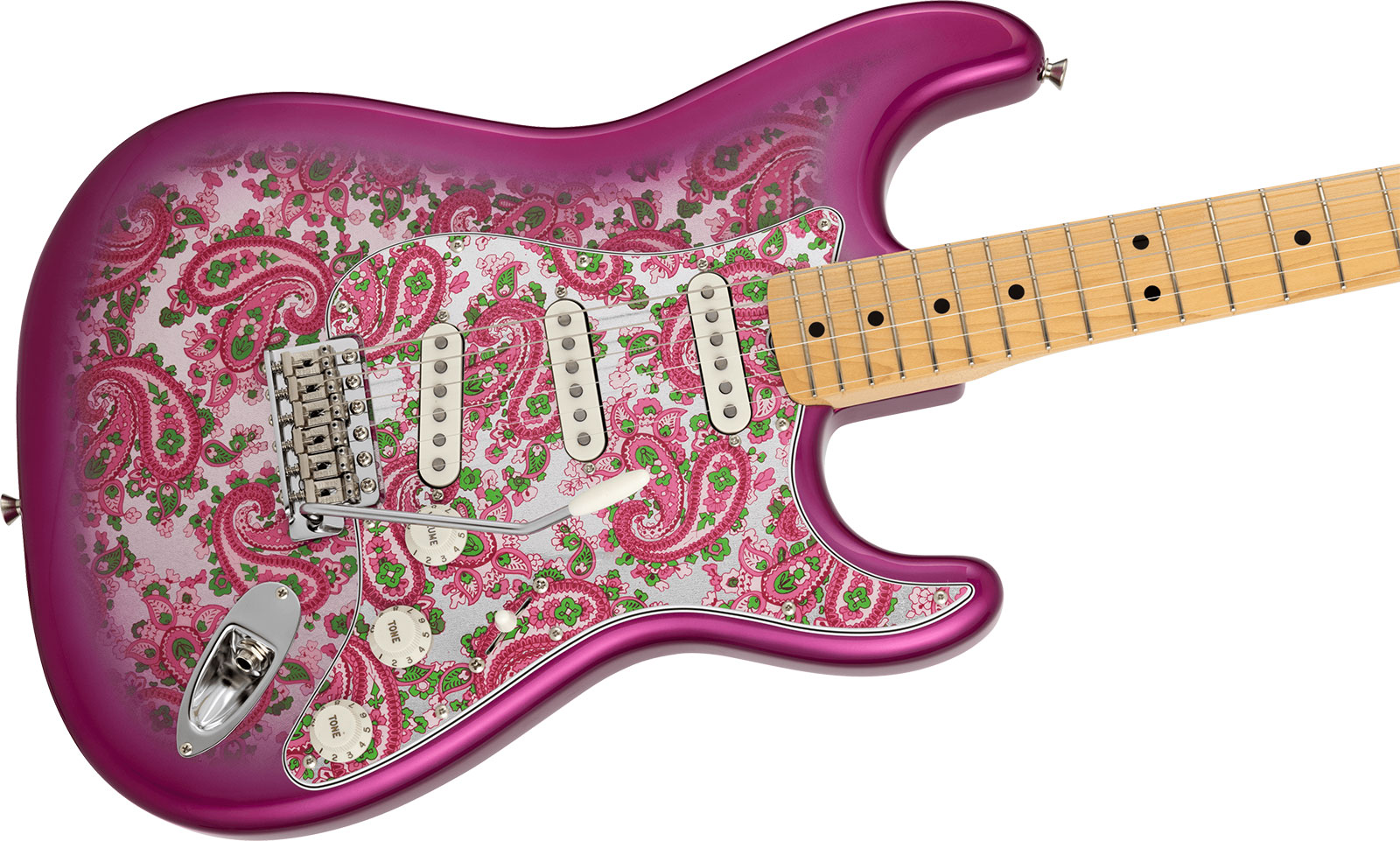 Fender Strat Ltd Jap 3s Trem Mn - Pink Paisley - Guitare Électrique Forme Str - Variation 2