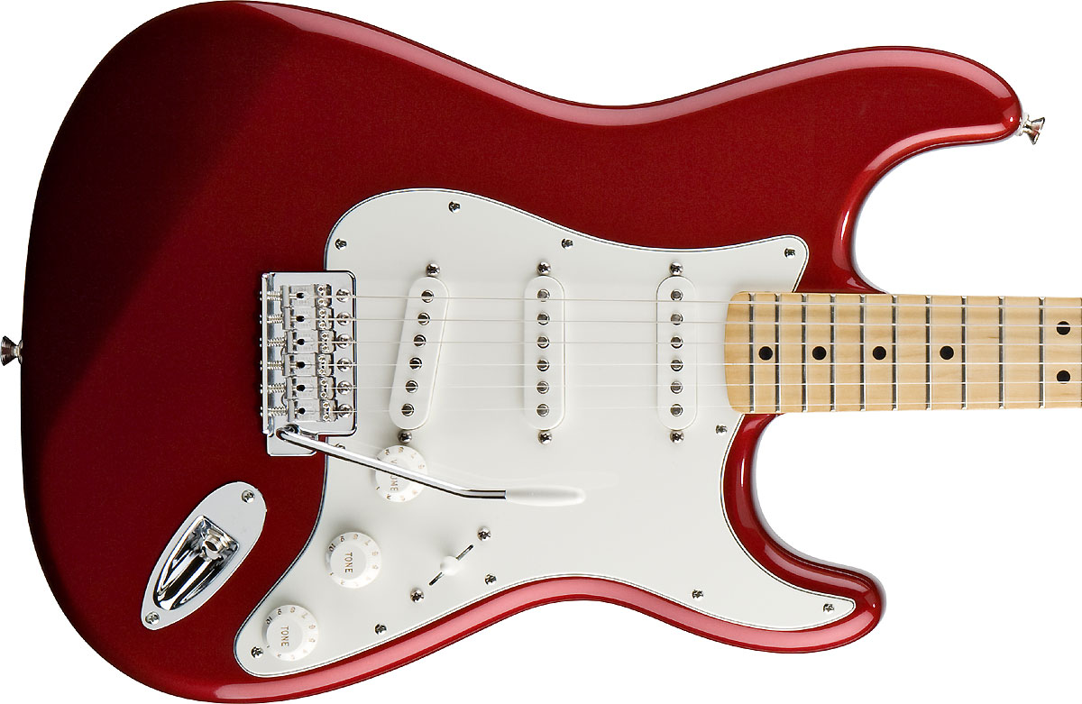 Fender Strat Mexican Standard 2011 3s Mn Candy Apple Red - Guitare Électrique Forme Str - Variation 2