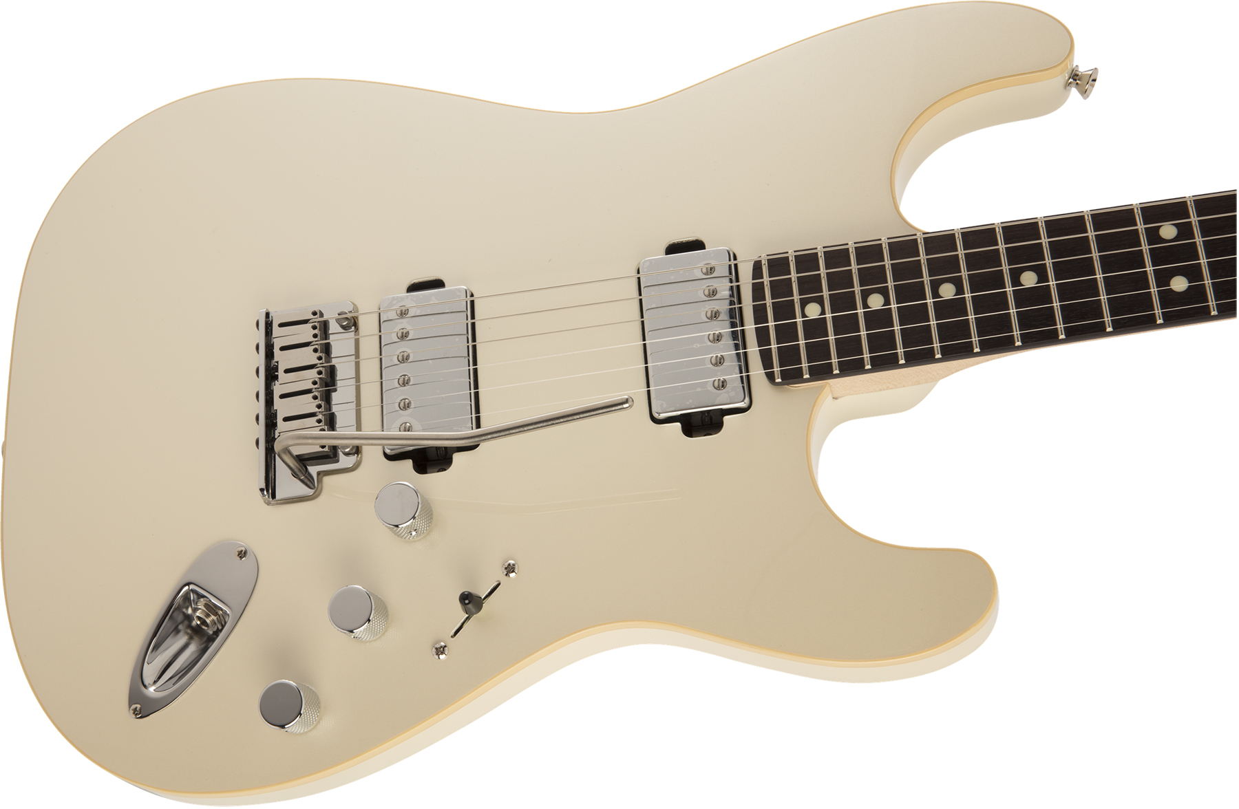 Fender Strat Modern Hh Japon Trem Rw - Olympic Pearl - Guitare Électrique Forme Str - Variation 2