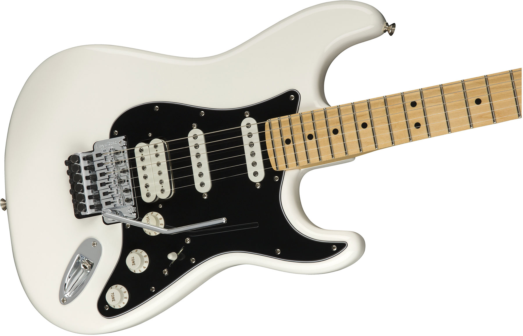 Fender Strat Player Floyd Rose Mex Hss Fr Mn - Polar White - Guitare Électrique Forme Str - Variation 2