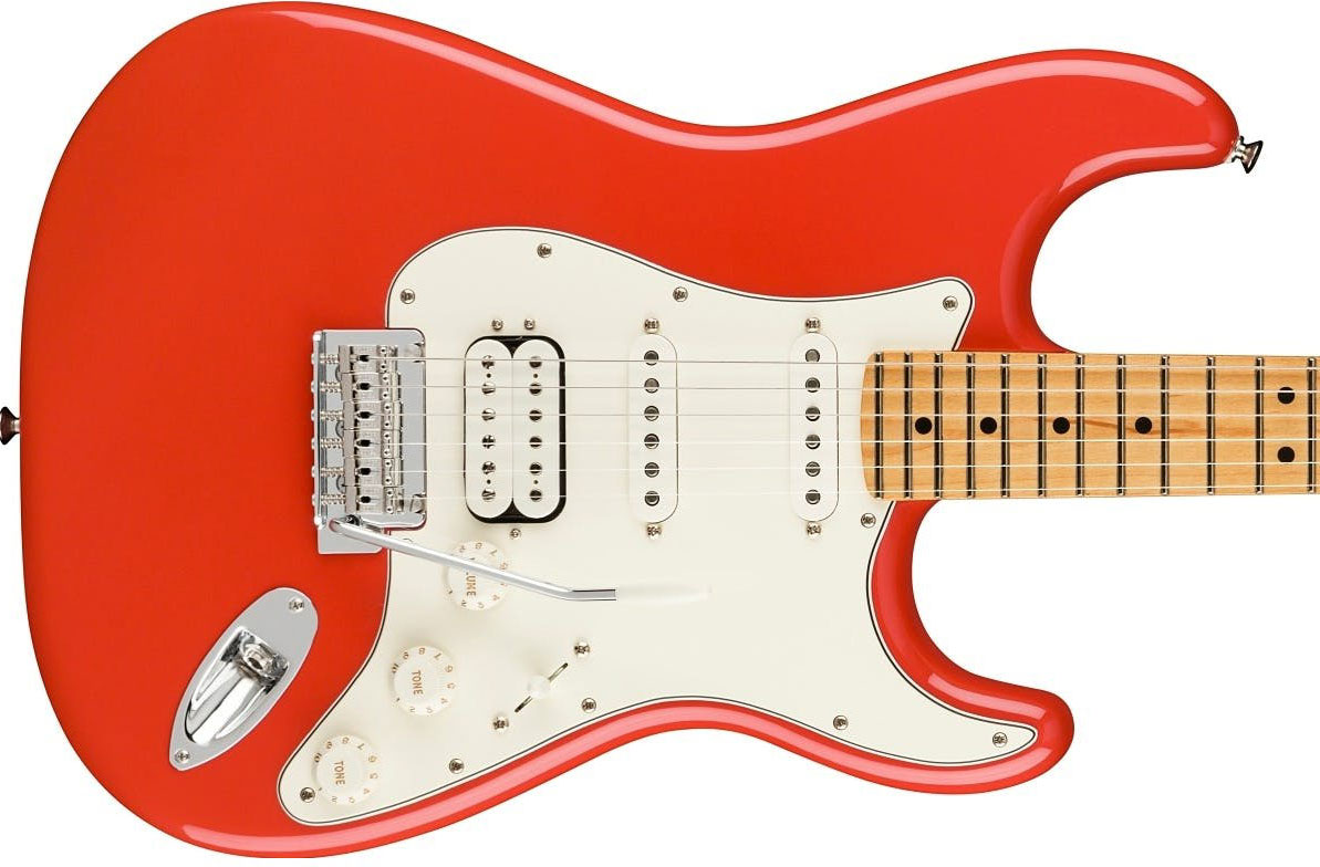 Fender Strat Player Hss Ltd Mex Trem Mn - Fiesta Red - Guitare Électrique Forme Str - Variation 1