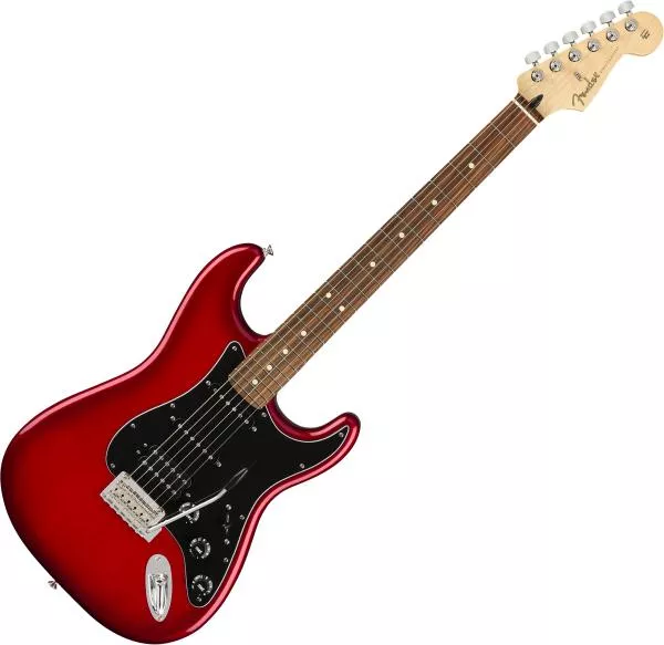 Guitare électrique solid body Fender Player Stratocaster HSS Ltd (MEX, PF) - Candy red burst